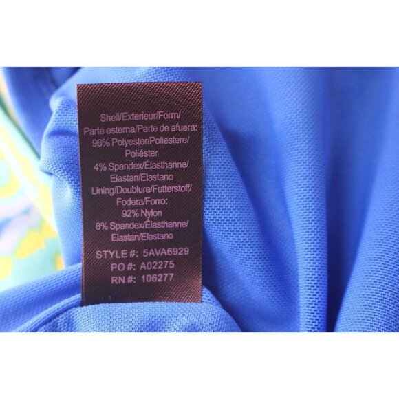 Hale Bob Green Orange Rope Geometric Print Beaded Jersey Mini Shift Dress Size S - Picture 6 of 6